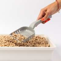 Совок для лотка серый