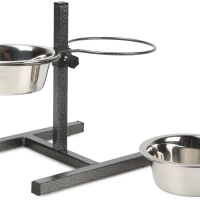 Миски конусные металлические для животных на подставке 2х1,5 л