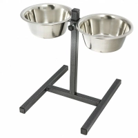 Миски конусные металлические для животных на подставке 2х3,5 л