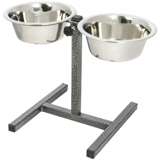 Миски конусные металлические для животных на подставке 2х0,5 л