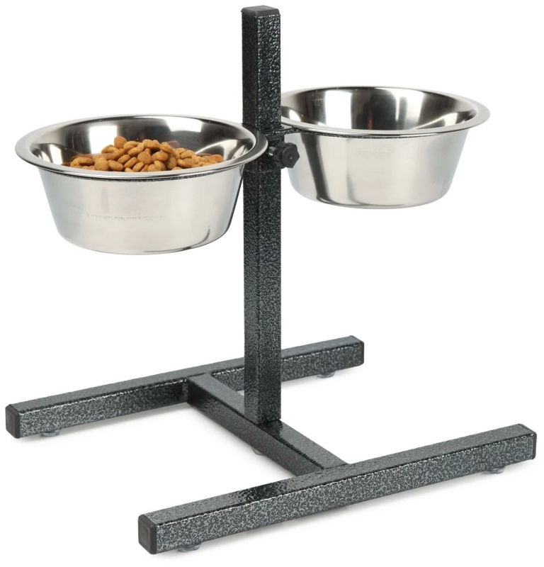 Миски конусные металлические для животных на подставке 2х3,5 л