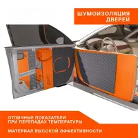 Шумоизоляция (вибро) "Main 3" PRO (50*70 см) КС, 3 мм, фольга