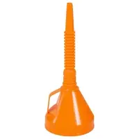 Воронка D-135мм с гибким носиком, L=350мм, латунная сетка