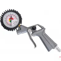 Манометр для контроля давления и подкачки шин пистолетного типа