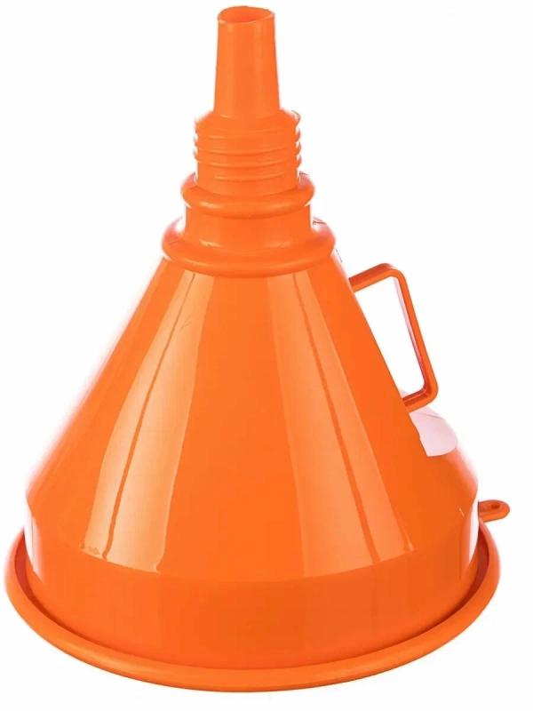 Воронка D-135мм с гибким носиком, L=350мм, стальная сетка