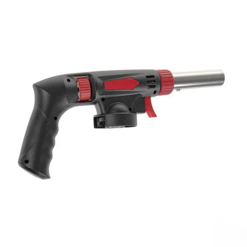 Газовая горелка-насадка с пьезоподжигом на цанговый баллон с ручкой