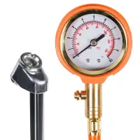 Манометр стрелочный профессиональный с шлангом обрезиненый 10 АТМ