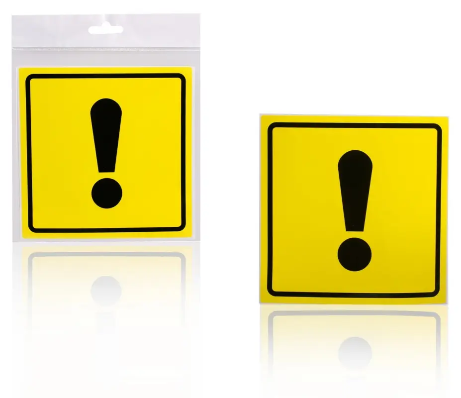 Знак "Начинающий водитель" ГОСТ, наружный (1 шт)