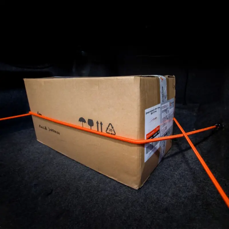 Резинки-стяжки набор 2 шт. 80 см, D-8 мм (металл крючки)