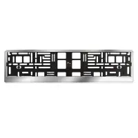 Рамка под номерной знак "Хром", с планкой