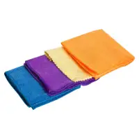 Набор салфеток из микрофибры 3шт.+ порофибра 1 шт