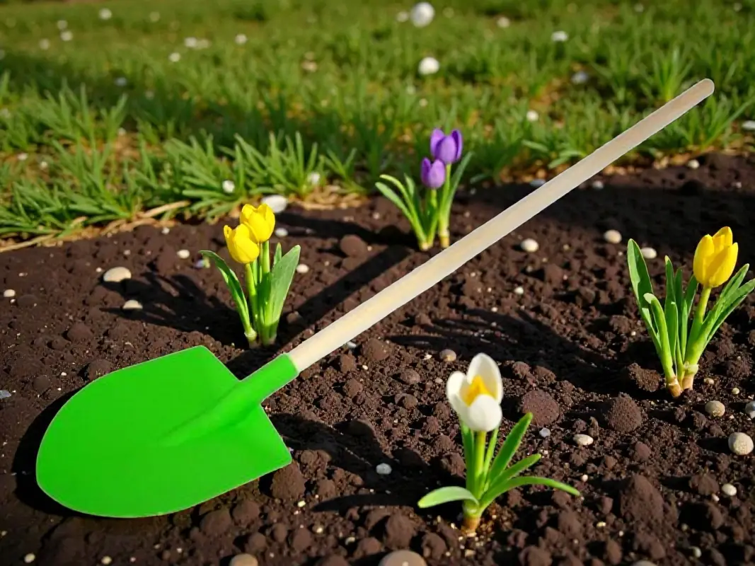 Лопата детская деревянный черенок