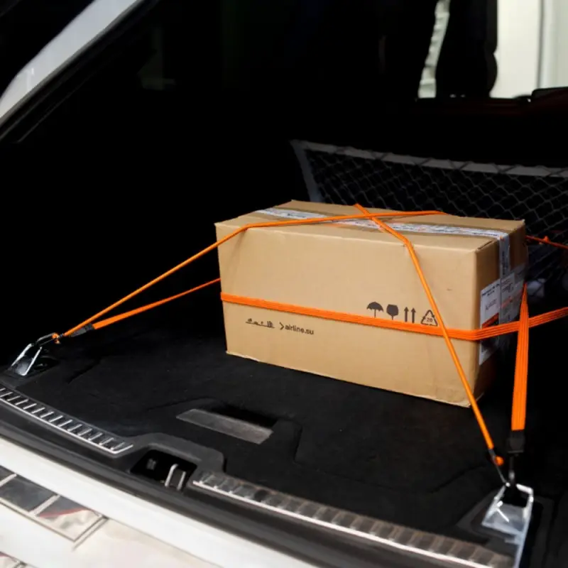 Резинки-стяжки набор 2 шт. 80 см, D-8 мм (металл крючки)