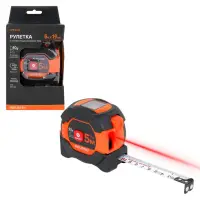 Рулетка 5мx19мм INDUSTRY c лазерным дальномером 40м