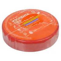 Изолента ПВХ, красная, 15 мм*10 м