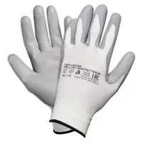 Перчатки полиэфирные с цельным ПУ покрытием ладони (XL)