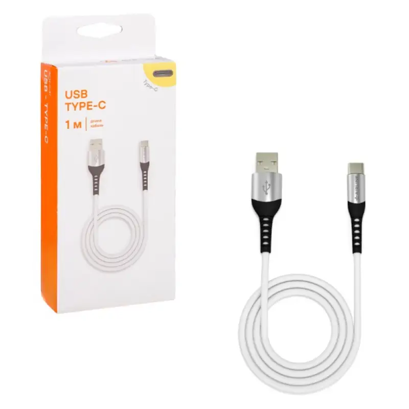 Кабель USB - Lightning (Iphone/IPad) 1м, белый Soft-Touch
