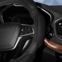 Оплетка на руль, спонжевая, черная, 38 см / M