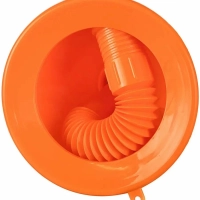 Воронка D-135мм с гибким носиком, L=350мм, стальная сетка