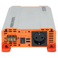 Инвертор автомобильный 24В-220В, 1500 Вт