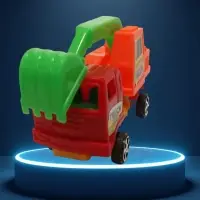 Инерционный экскаватор с ковшом