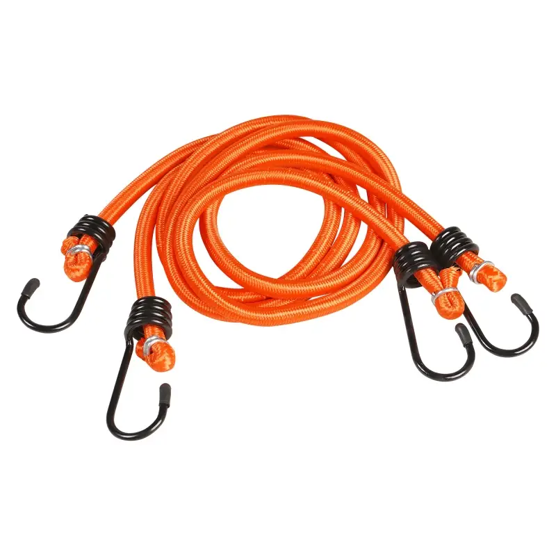 Резинки-стяжки набор 2 шт. 80 см, D-8 мм (металл крючки)