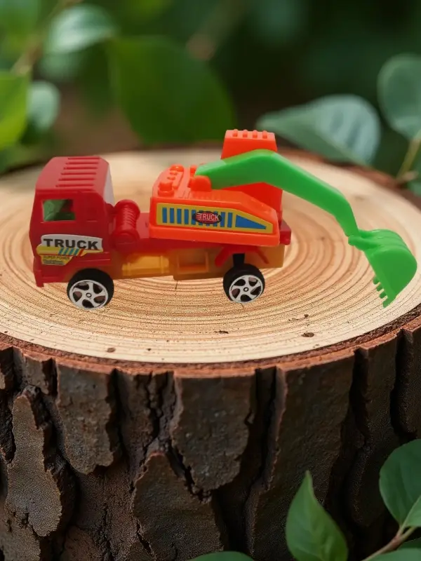 Инерционный экскаватор с ковшом