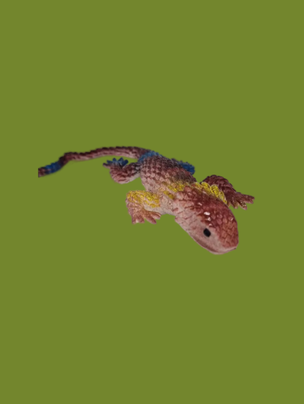 Антистресс игрушка ящерица золотистая