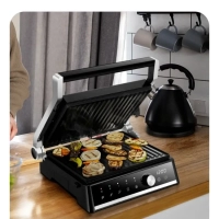 Электрогриль КТ-4601 двусторонний гриль электрический 2000Вт