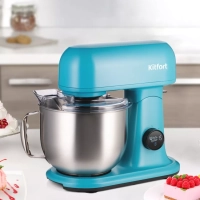 Цельнометаллический планетарный миксер КТ-3473-2 Бирюзовый - 1500 Вт
