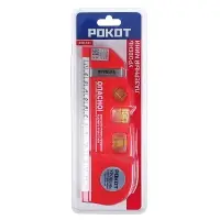 РОКОТ Уровень лазерный, питание 3хAG13, рулетка 250см, линейка 15см, пузырьковый уровень 3шт