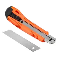 ЕРМАК/Headman Нож универсальный 18мм, метал.направ.,Autolock, +запасное лезвие, блистер