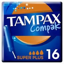 Тампоны TAMPAX Compak Super Plus, с аппликатором, 16шт