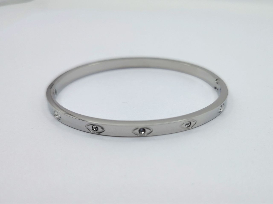 Браслет из нержавеющей стали, серебро