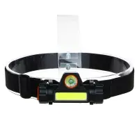 ЕРМАК Фонарик налобный, 800мАч, 1 COB, 1 LED, 8х3 см, 2 режима, пластик