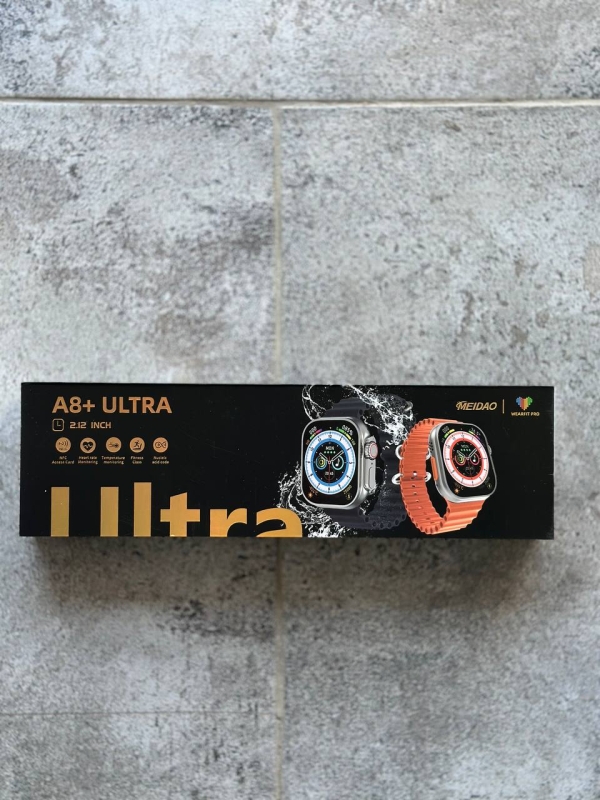 Смарт часы A8+ Ultra серебро