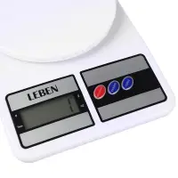 LEBEN Весы кухонные электронные, пластик (точн. измер. 1 гр.)