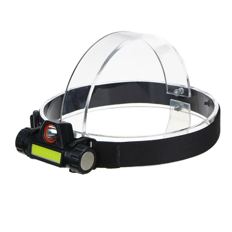 ЕРМАК Фонарик налобный, 800мАч, 1 COB, 1 LED, 8х3 см, 2 режима, пластик