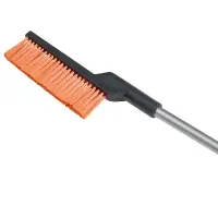 ЕРМАК Щетка для уборки снега с распушенной щетиной+скребок, 78см