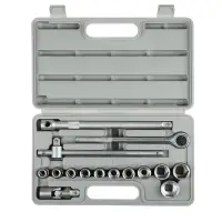 ЕРМАК Набор головок, 16 предм., 10-27мм, с карданным шарниром 1/2"