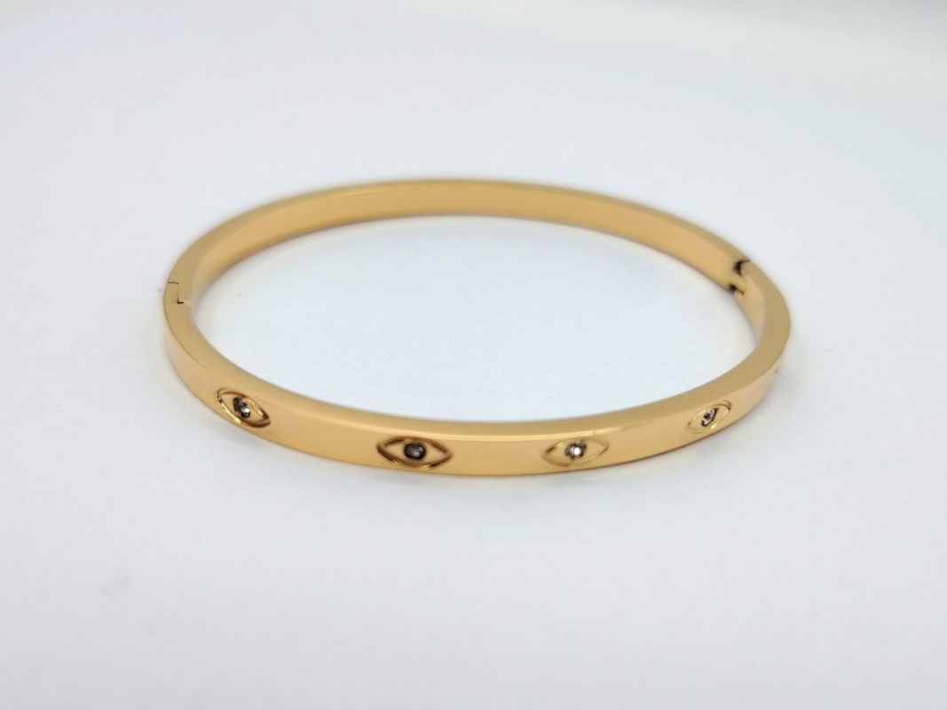 Браслет из нержавеющей стали, золотой