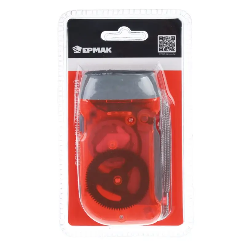 ЕРМАК Фонарик динамический 3 LED, пластик, 50х100х30 мм
