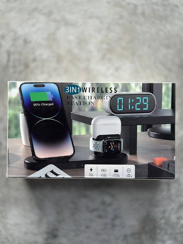 Беспроводная зарядка 3в1