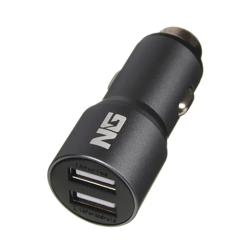 ЕРМАК Устройство зарядное автомобильное, 1xTYPE-C, 1xUSB, 3.1 A, 12/24В, металл