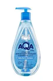 Средство для купания и шампунь 2в1 AQA
