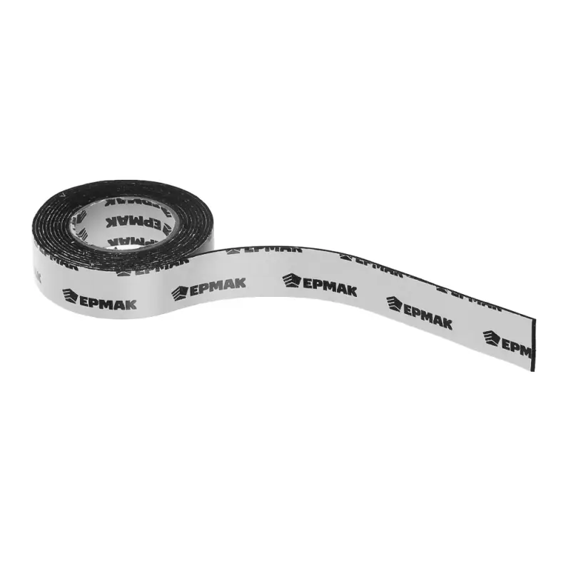 ЕРМАК Лента клеящая монтажная 2-х сторонняя, для АВТО, 22мм x 2м черная