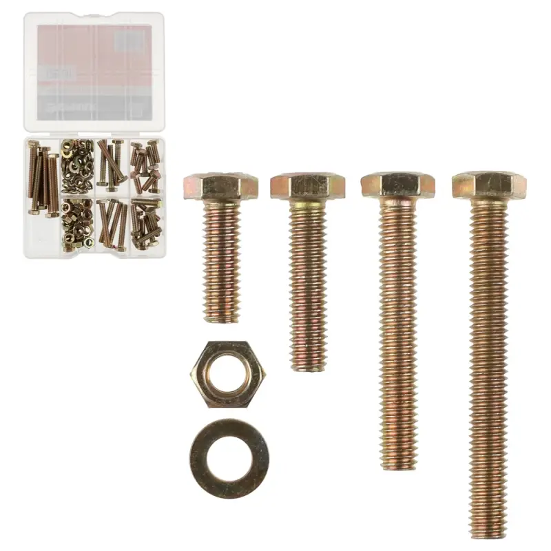 ЕРМАК Набор болтов, гаек и шайб из 128шт