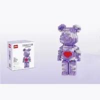 Конструктор 3D модель Бирбрик, фиолетовый, 686 деталей