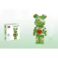 Конструктор 3D модель Бирбрик, зеленый, 686 деталей