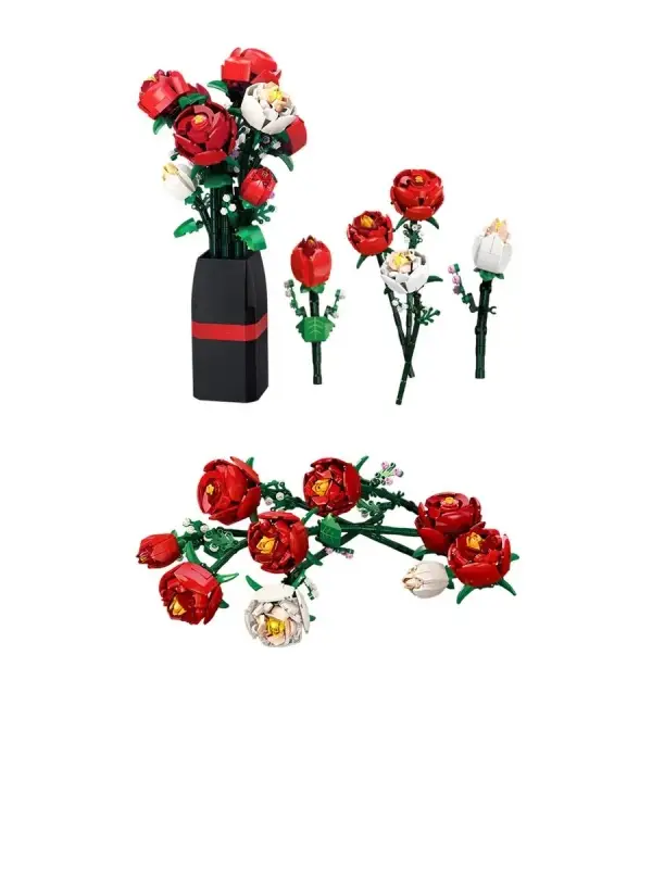 Конструктор Flowers - Букет роз, 818 деталей